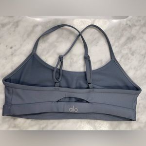 Alo sports bra step blue size small